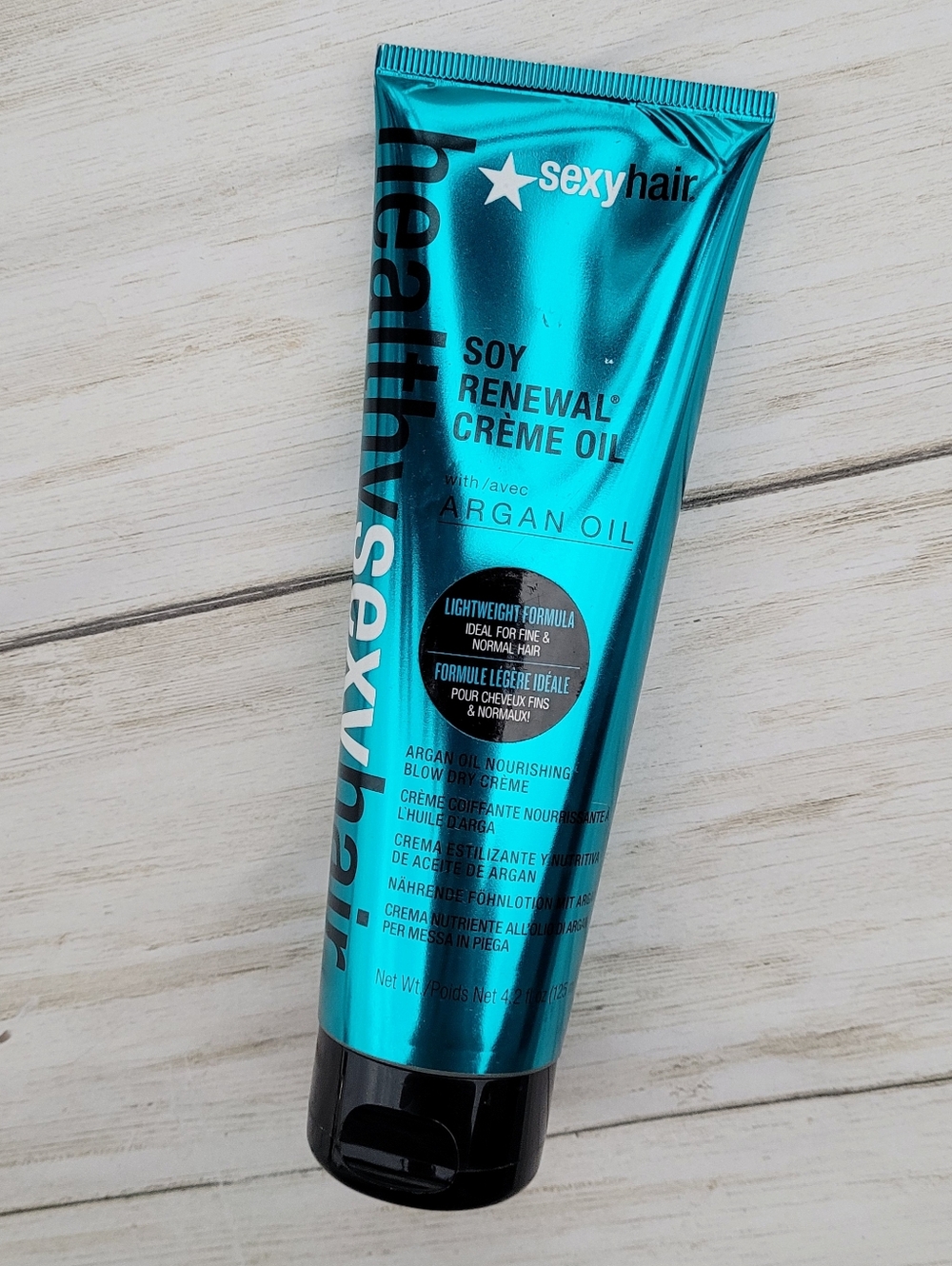 Sexy Hair Soy Renewal Crème Oil w/ Argan Oil Nourishing Blow Dry Crème 4.2oz HTF